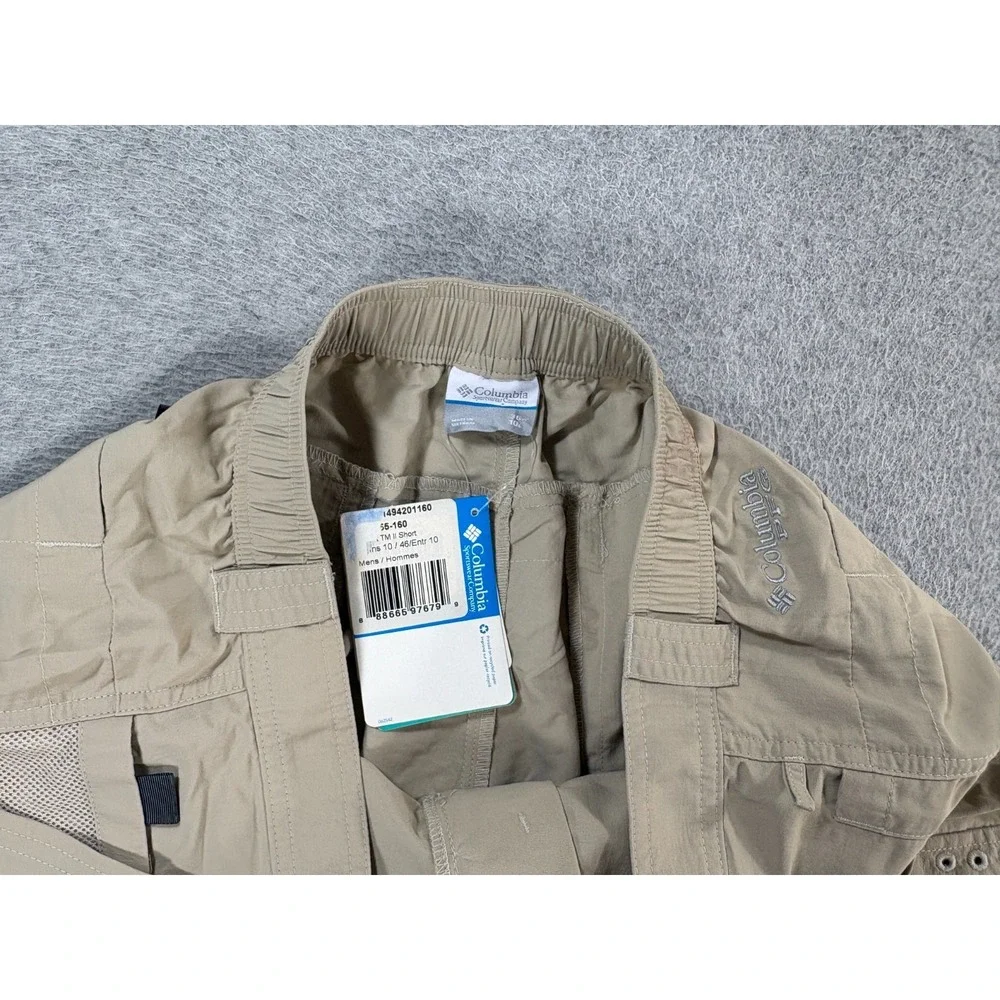 NWT Columbia Cargo Hiking Travel Shorts (Men's 36) Tan - 10
